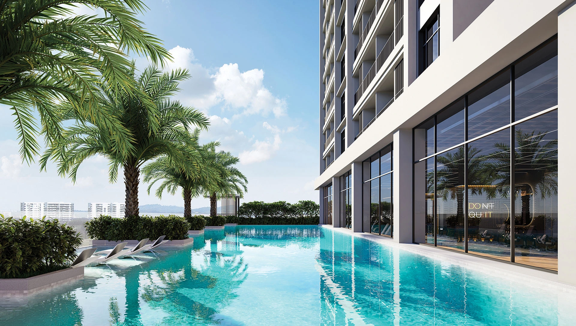 Artist impression of Swimming Pool at ARRA Residences